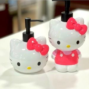 Hello Kitty Bathroom Dispenser Set